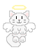 literally an angel cat