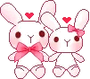 me and mikami as bunnies
